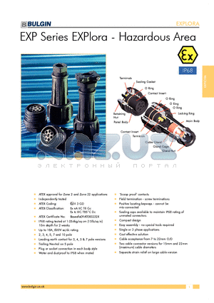 EXP-0911/02/P datasheet - EXP Series EXPlora - Hazardous Area