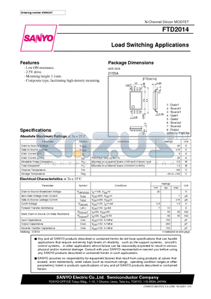 FTD2014 datasheet - Load Switching Applications