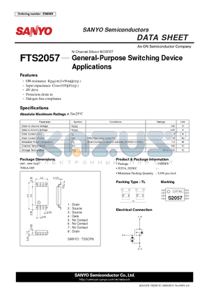 FTS2057 datasheet - General-Purpose Switching Device Applications