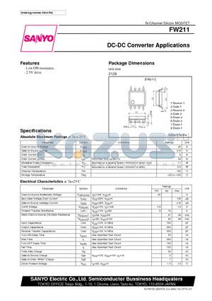 FW211 datasheet - DC-DC Converter Applications