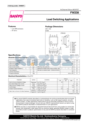 FW238 datasheet - Load Switching Applications