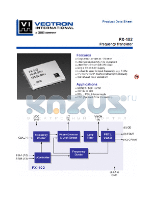 FX-102_0611 datasheet - Frequency Transiator