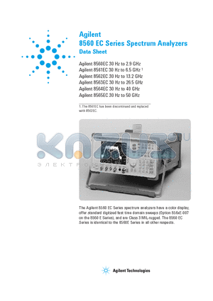 8560EC-103 datasheet - Spectrum Analyzers