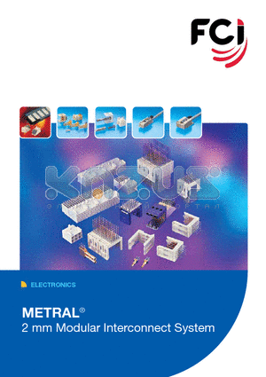 85822 datasheet - 2 mm Modular Interconnect System