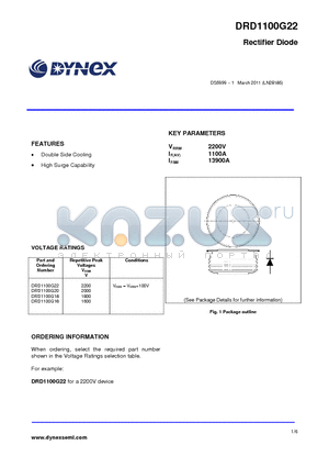 DRD1100G20 datasheet - Rectifier Diode