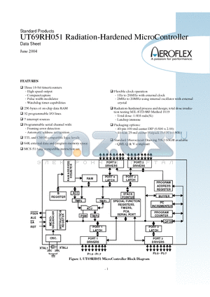 5962F9563801VYX datasheet - Radiation-Hardened MicroController