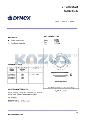 DRD3430C16 datasheet - Rectifier Diode