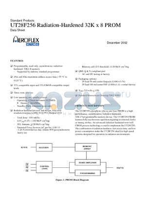 5962F9689103VXA datasheet - Radiation-Hardened 32K x 8 PROM