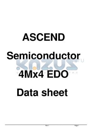 AD4016M161VCB-5 datasheet - Low voltage operation is more suitable to be used on battery backup, portable electronic