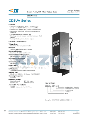 CDSUA1100-C datasheet - CDSUA Series