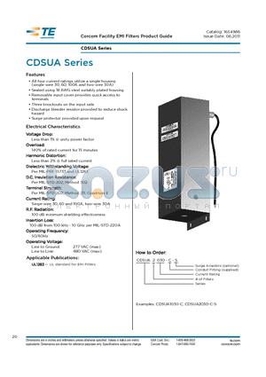 CDSUA2030-C datasheet - CDSUA Series