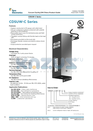 CDSUW-C datasheet - CDSUW-C Series