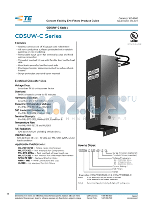 CDSUW-C_11 datasheet - CDSUW-C Series