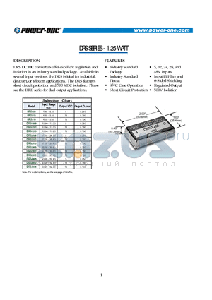 DRS1205 datasheet - 1.25 WATT