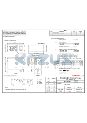 862-06002 datasheet - EMI FILTER