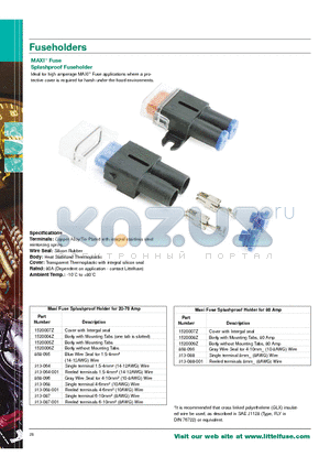 868-096 datasheet - Fuseholders