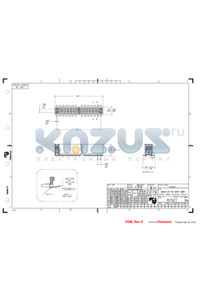 87021 datasheet - HOUSING MATERIAL: GLASS FILLED THERMOPLASTIC FLAME RETARDANT PER UL94V-0