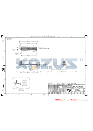 87023-635 datasheet - HOUSING MATERIAL: GLASS FILLED THERMOPLASTIC FLAME RETARDANT PER UL 94V-0