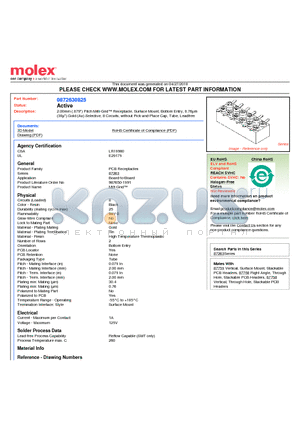 87263-0825 datasheet - 2.00mm (.079