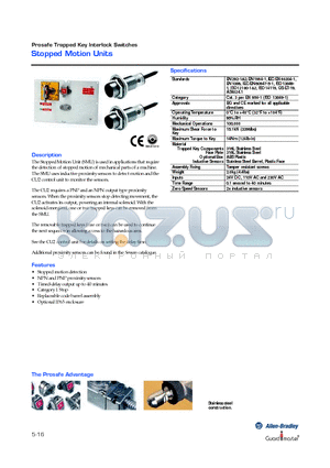 872C-D3NN12-E2 datasheet - Stopped Motion Units