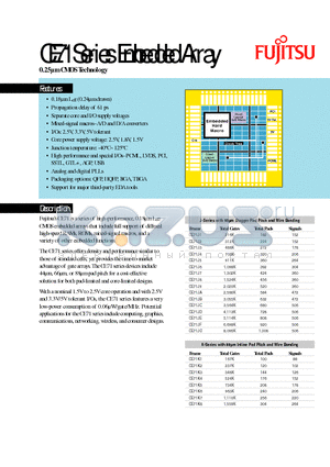 CE71T9 datasheet - 0.25um CMOS Technology