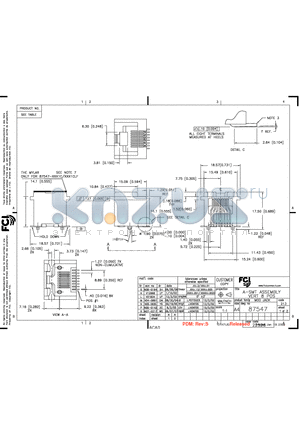 87547-1112LF datasheet - A-SMT ASSEMBLY VERT 8 POS