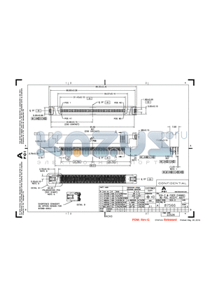 87566-004LF datasheet - SCA-2 & FIBER CHANNEL 80 POS, RECEPT, ASSY