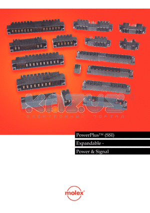 87606 datasheet - PowerPlusTM (SSI) Expandable Power & Signal Connectors