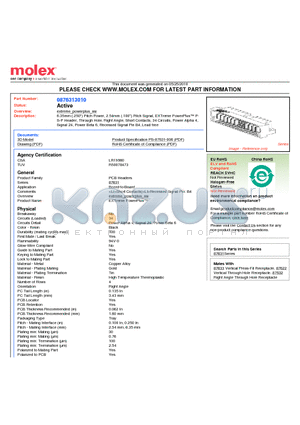 87631-3010 datasheet - 6.35mm (.250