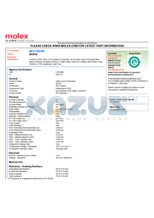 87715-9109 datasheet - 1.00mm (.039