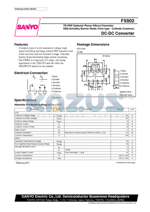 FX802 datasheet - DC-DC Converter