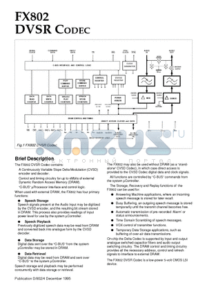 FX802LG datasheet - DVSR CODEC