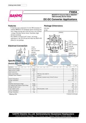 FX854 datasheet - DC-DC Converter Applications