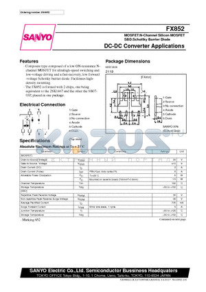 FX852 datasheet - DC-DC Converter Applications