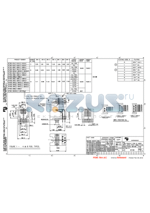 87810-X42LF datasheet - LOW PROFILE PCB III HORZ MOD JACK, FOR 1.6MM P.C.B.