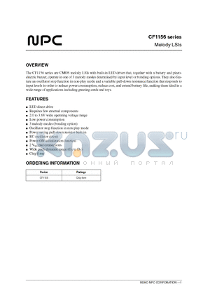 CF1156_06 datasheet - Melody LSIs