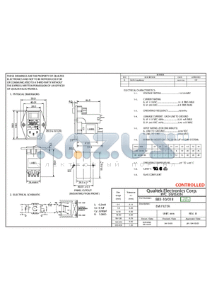 883-10/018 datasheet - EMI FILTER