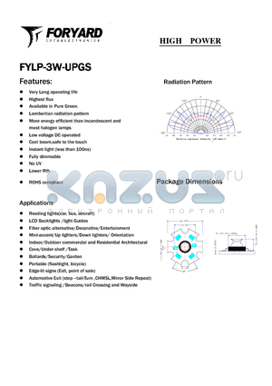 FYLP-3W-UPGS datasheet - HIGH POWER