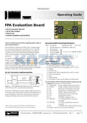 F48P24A-V12-19 datasheet - FPA Evaluation Board