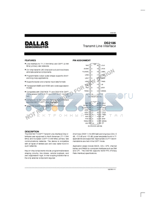 DS2186 datasheet - Transmit Line Interface