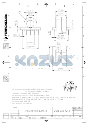 CSH-EP20-2S10P-T datasheet - CSH-EP20-2S10P-T