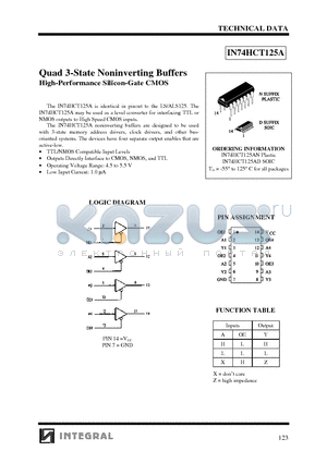 AD5424 datasheet - Quad 3-State Noninverting Buffers High-Performance Silicon-Gate CMOS