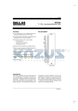 DS2282 datasheet - T1 FDL Controller/Monitor Stik
