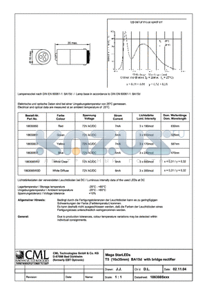 18630852 datasheet - Mega StarLEDs T5 (16x35mm) BA15d with bridge rectifier