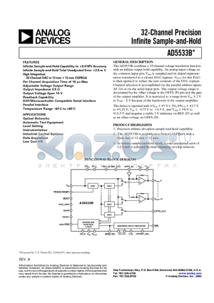 AD5532ABC-3 datasheet - 32-Channel Precision Infinite Sample-and-Hold