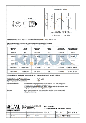 18637131 datasheet - Mega StarLEDs T5 (16x35mm) E14 with bridge rectifier