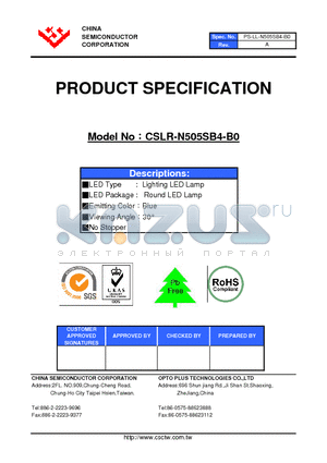 CSLR-N505SB4-B0 datasheet - LED