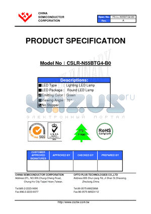 CSLR-N55BTG4-B0 datasheet - LED