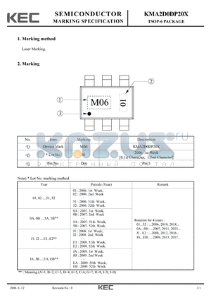 KMA2D0DP20X datasheet - TSOP-6 PACKAGE