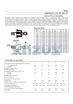 F6G3 datasheet - Silicon Power Rectifiers